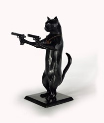 Rebel With The Paws (bronze) by Maxim - Original sized 16x11 inches. Available from Whitewall Galleries
